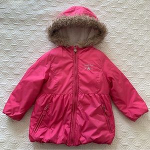 Girl’s Pink Puffer Coat Jacket Size 5